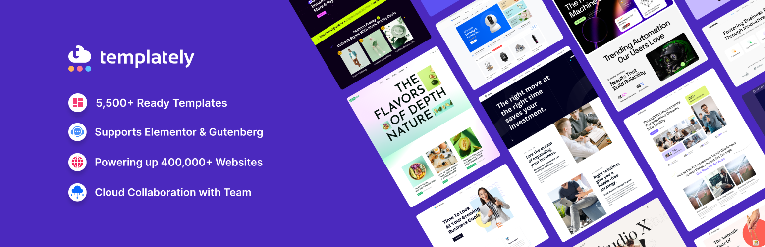 Templately - one of the best WordPress Plugins to Maximize WooCommerce Sales