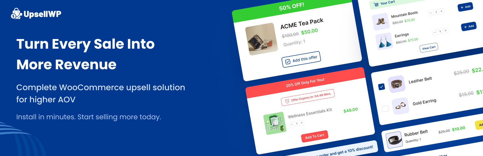 UpsellWP - one of the best WordPress Plugins to Maximize WooCommerce Sales