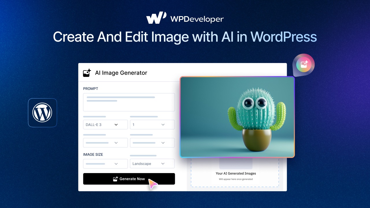 Step-by-Step Guide to Create And Edit Image with AI in Gutenberg Editor - WPDeveloper Step-by-Step Guide to Create And Edit Image with AI in Gutenberg Editor