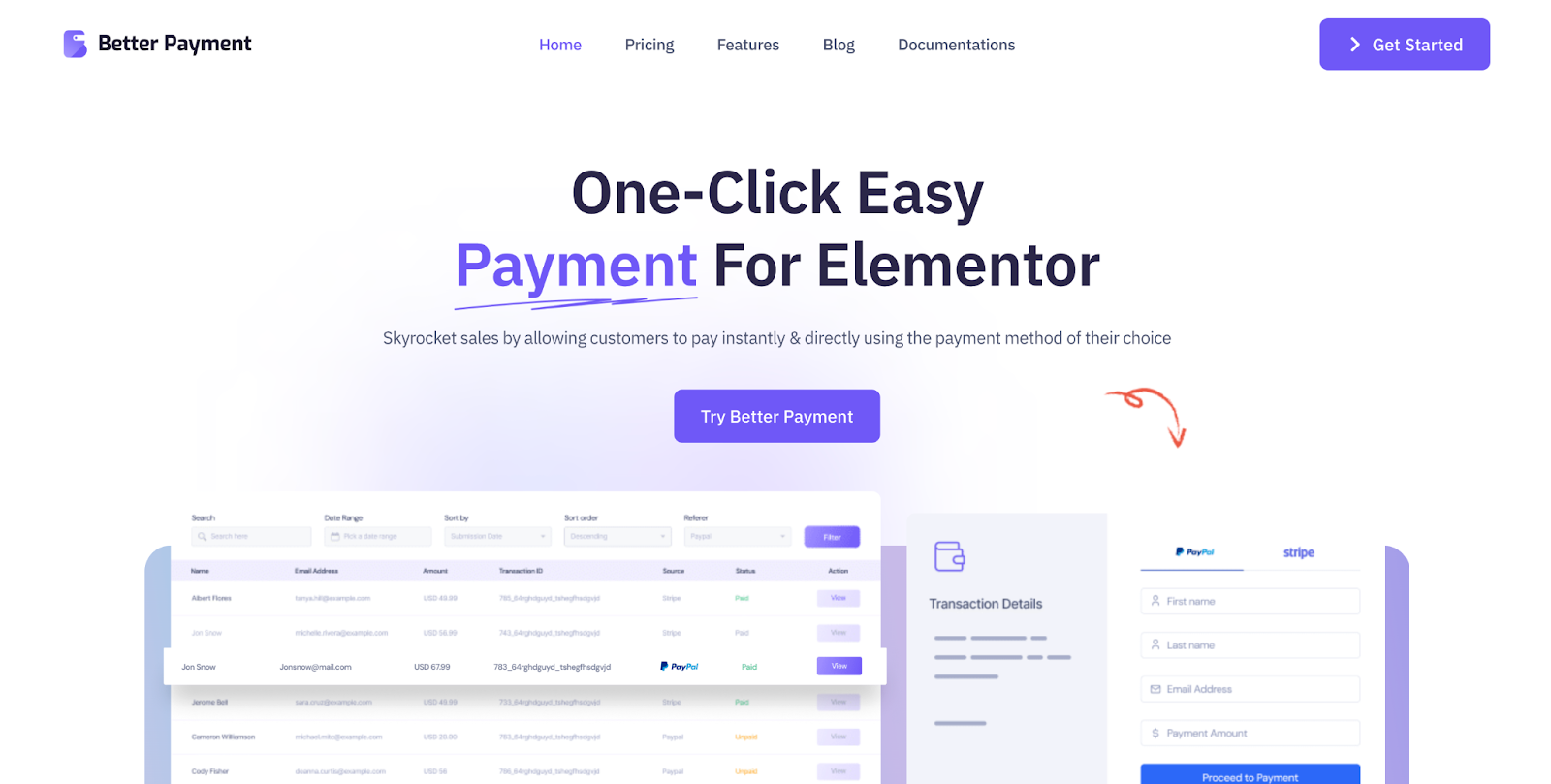 Better Payment - One Click Easy Payment