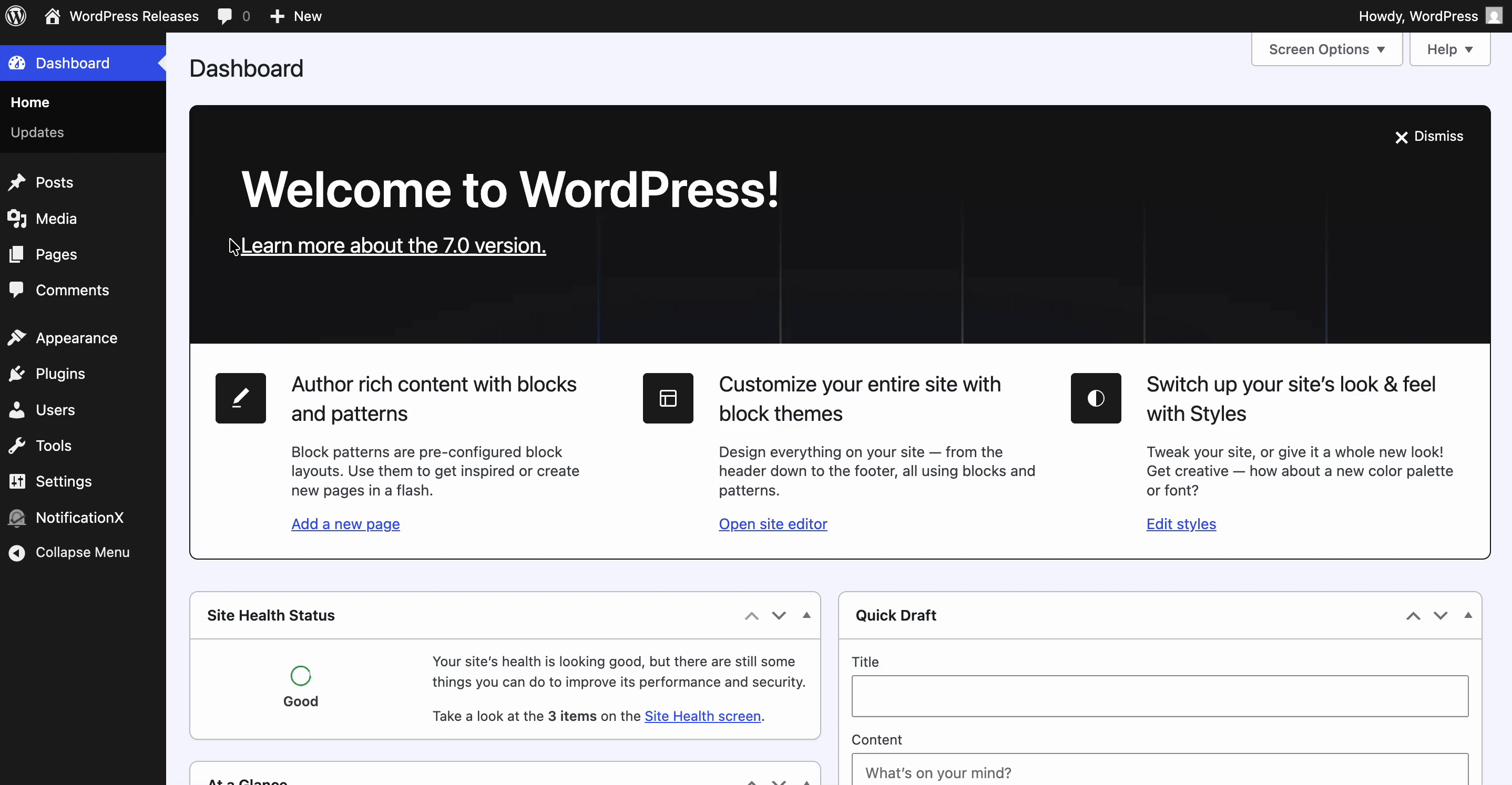 What’s Inside WordPress 7.0 “Armstrong”: AI Integration, Modernized Dashboard And More - WPDeveloper Dashboard Transition