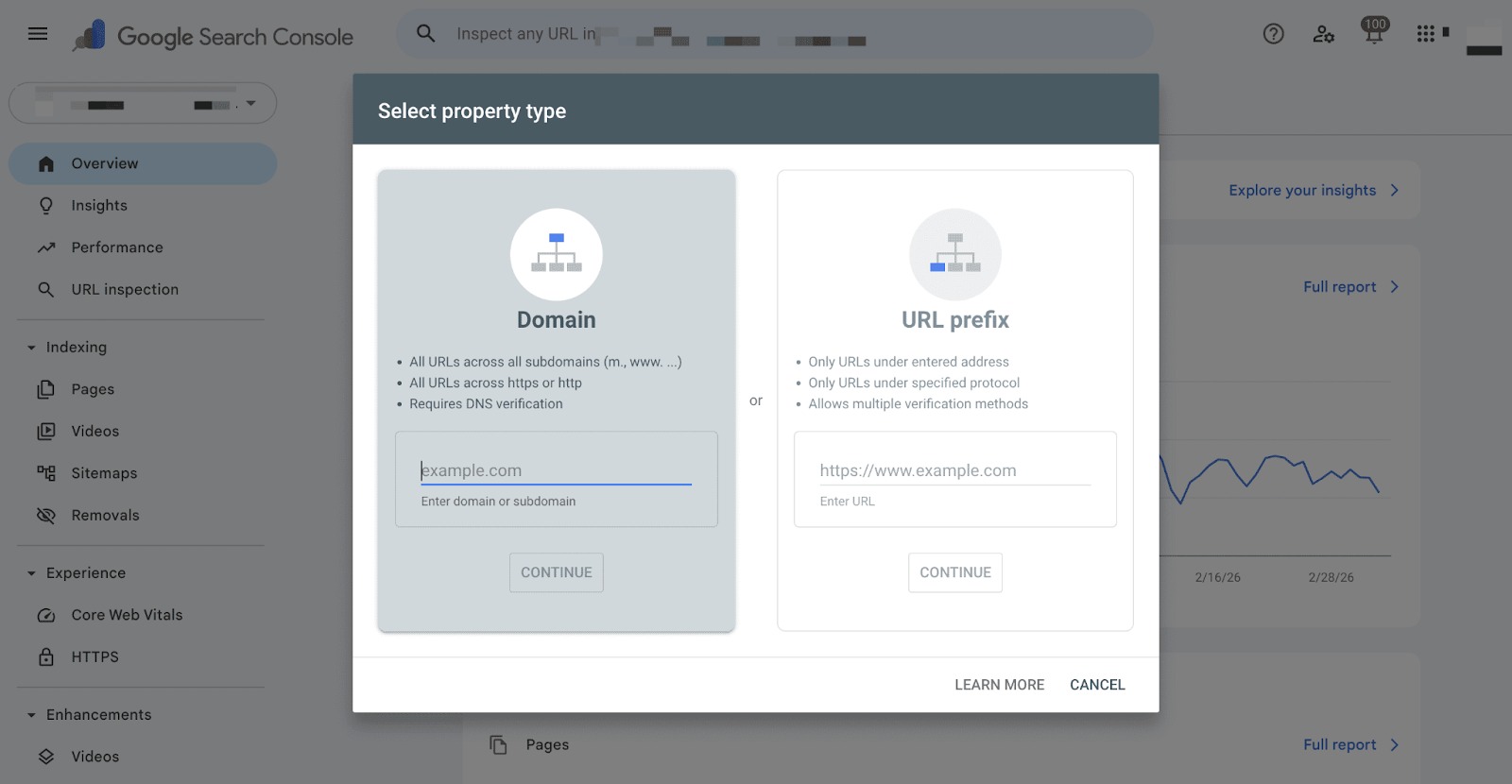 Set up Google Search Console