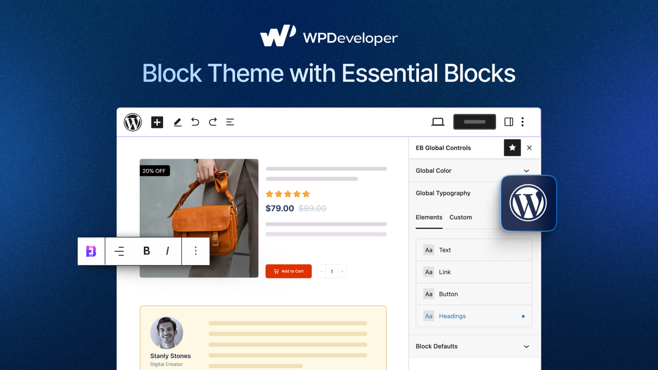 How to Build a Block Theme from Scratch with Essential Blocks