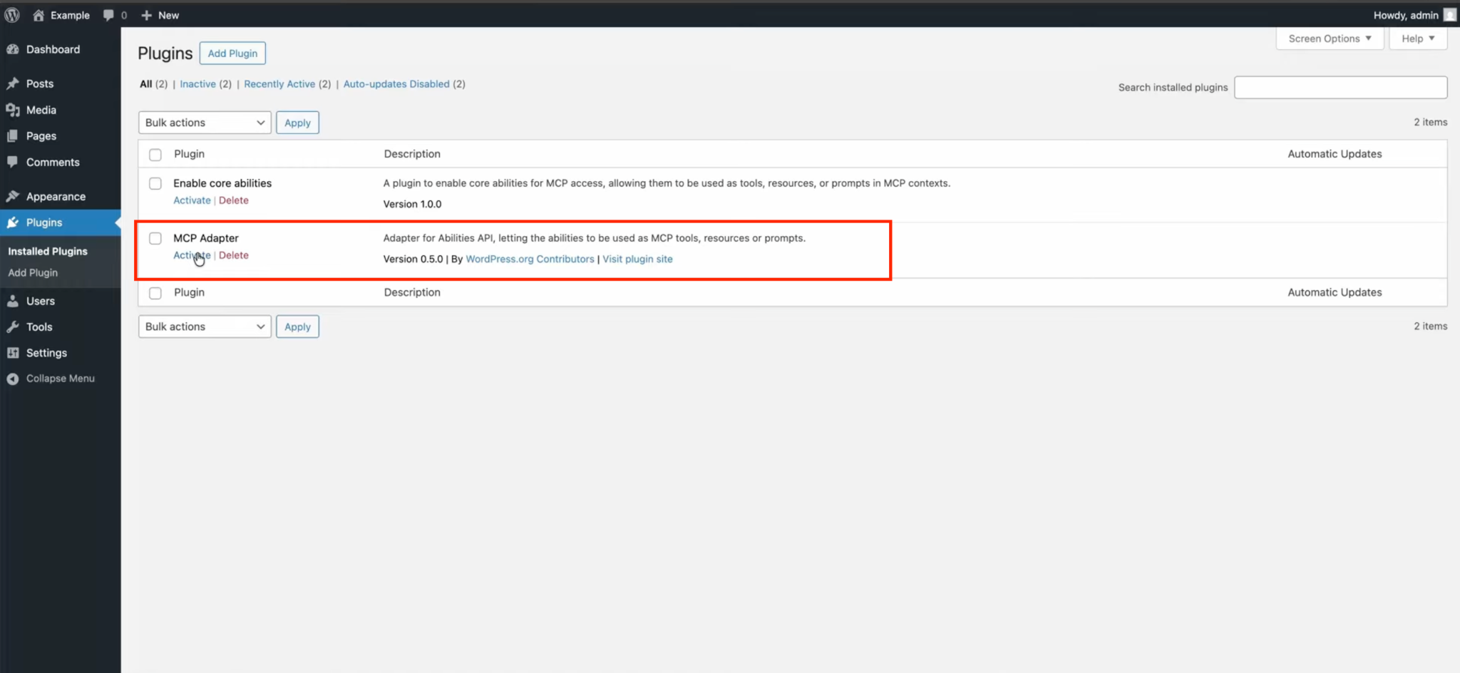 How to Use MCP with WordPress: A Practical Guide for 2026 - WPDeveloper Install officail WordPress MCP Adapter