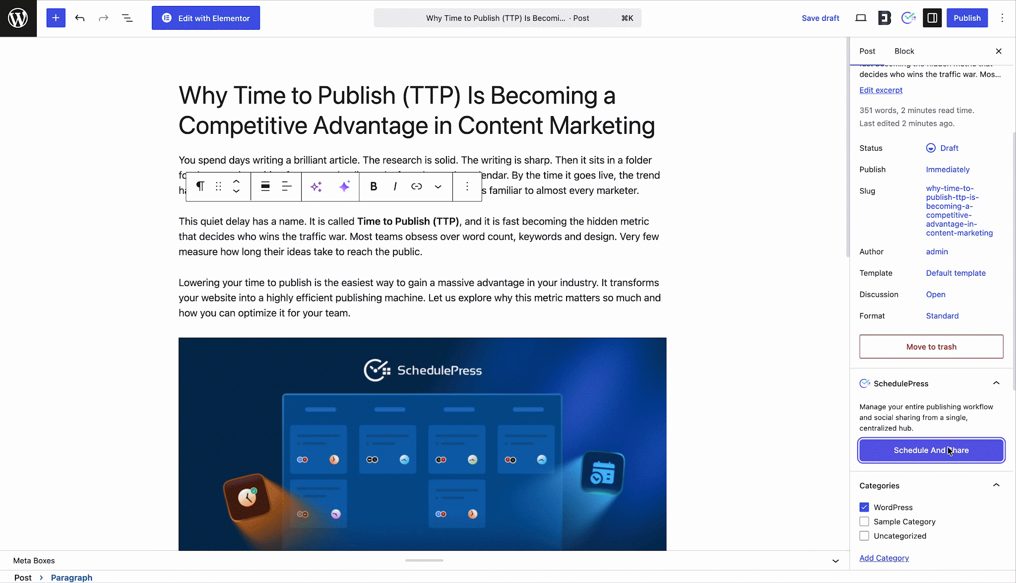 How to Write Social Media Captions with AI in SchedulePress - WPDeveloper social media captions with AI