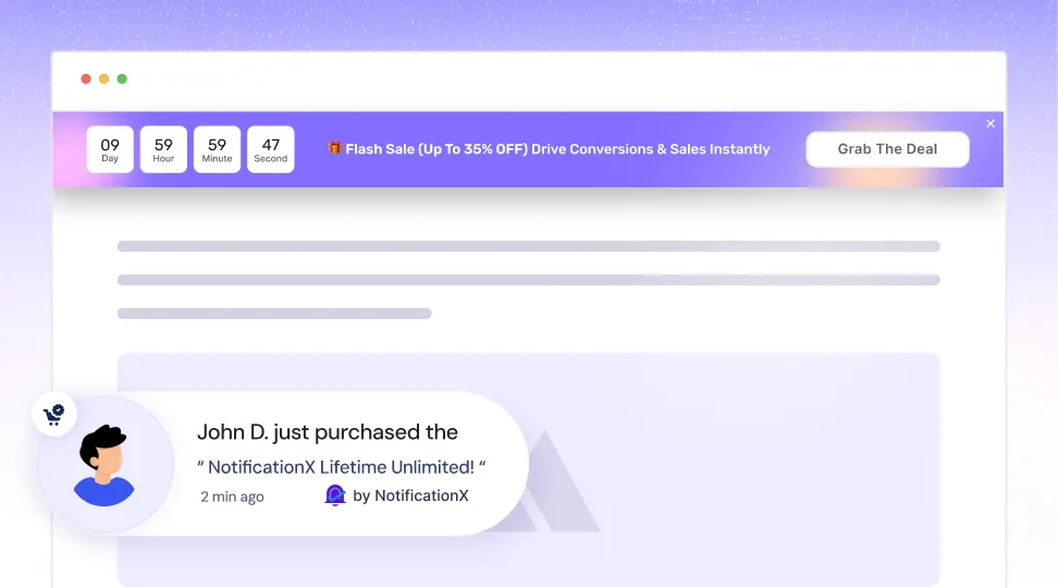 NotificationX preview